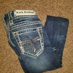 Rock Revival size 23R straight leg jeans